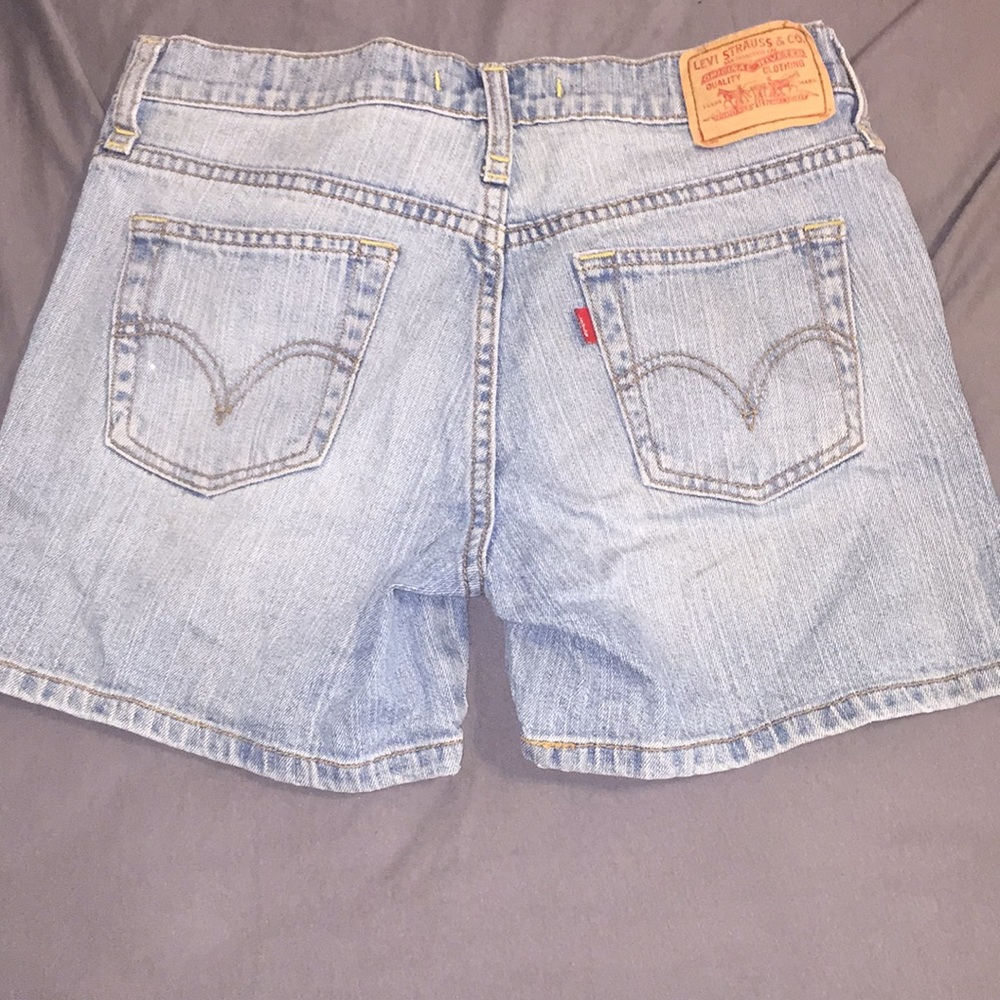 Levi jean high waisted shorts